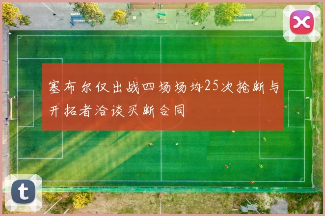 塞布尔仅出战四场场均25次抢断与开拓者洽谈买断合同